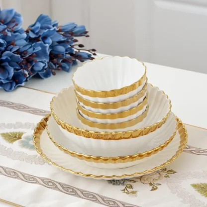 Luxury Scalloped Edge Dish Set - Image 6