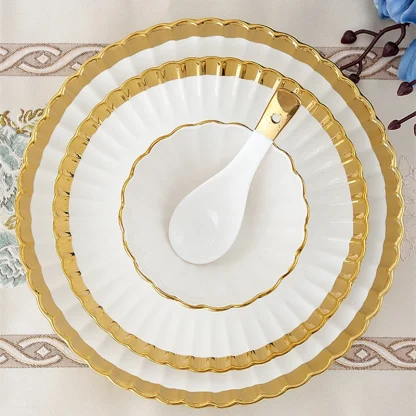 Luxury Scalloped Edge Dish Set - Image 5