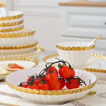 Luxury Scalloped Edge Dish Set - Image 3