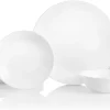 Solid White Round Dish Set - Image 5