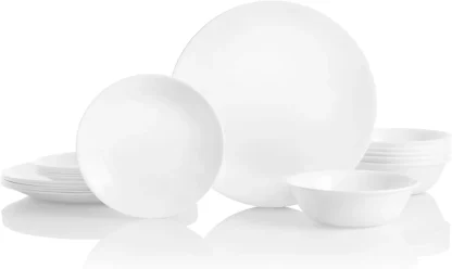 Solid White Round Dish Set - Image 5