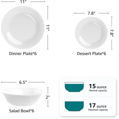 Round Floral Edge Dish Set - Image 7
