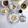 Round Floral Edge Dish Set - Image 4